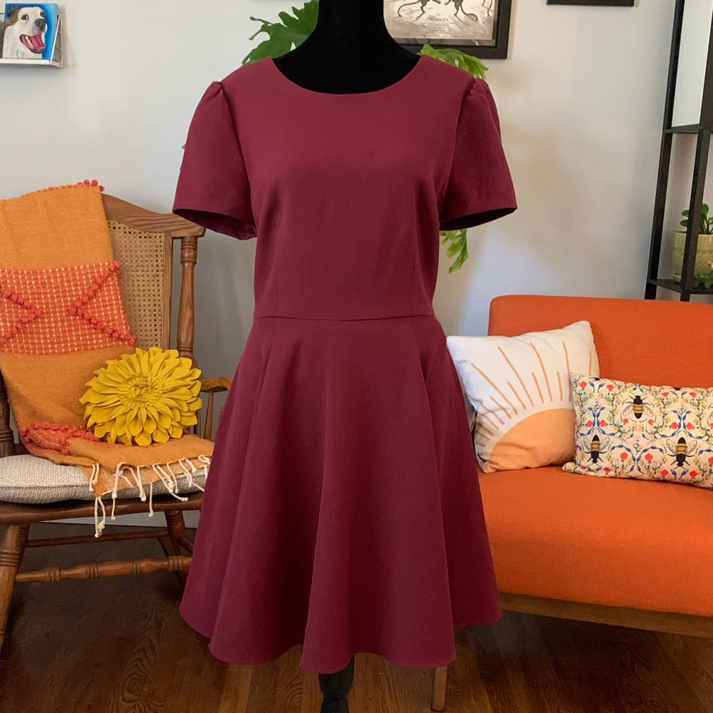 Tea Length Dress with Heart Peep Hole